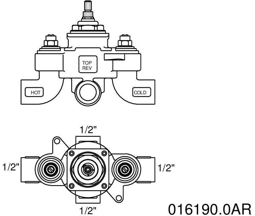 Bronces Mestre Термостатический смеситель для душа металлический Shower system 016190.0ar.99 - Вид №1