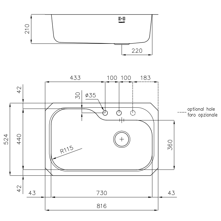 1679860 Мойка Tornado 1679860 Fosterspa  - Вид №1