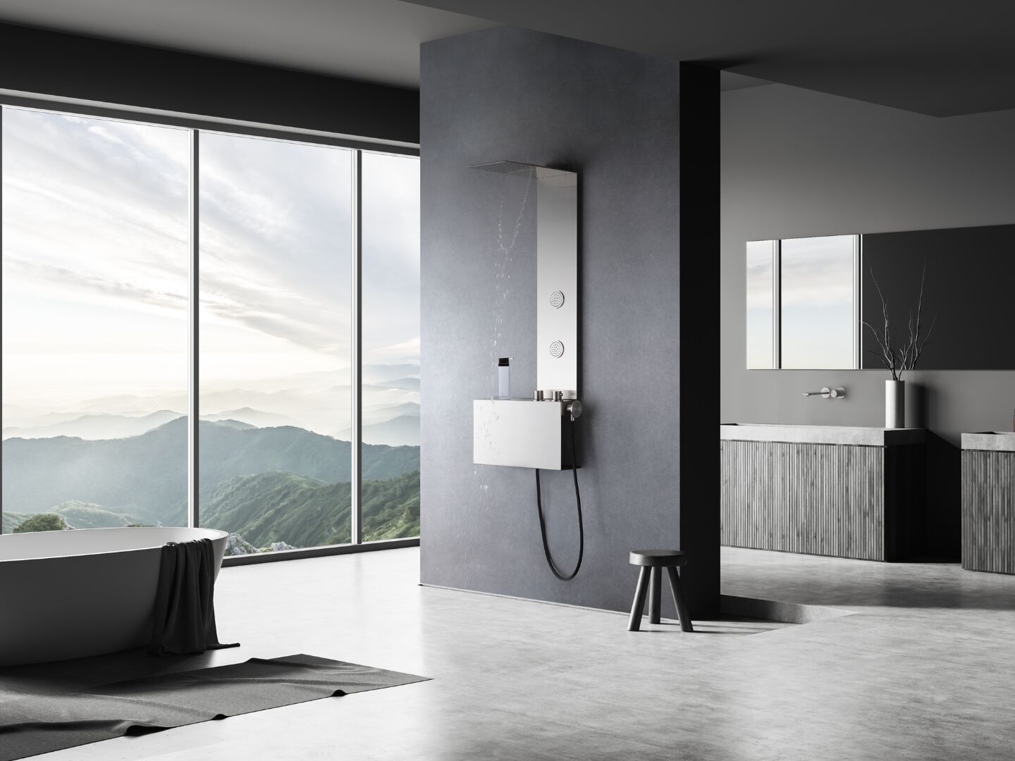 Стержень из нержавеющей стали с ручным душем Cropelli Alyssia ARCH-00123690 - Вид №18