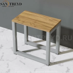 Effegibi LINEA ALU Скамейка 1 сегмент на регулирумых ножках из тика HA65100007