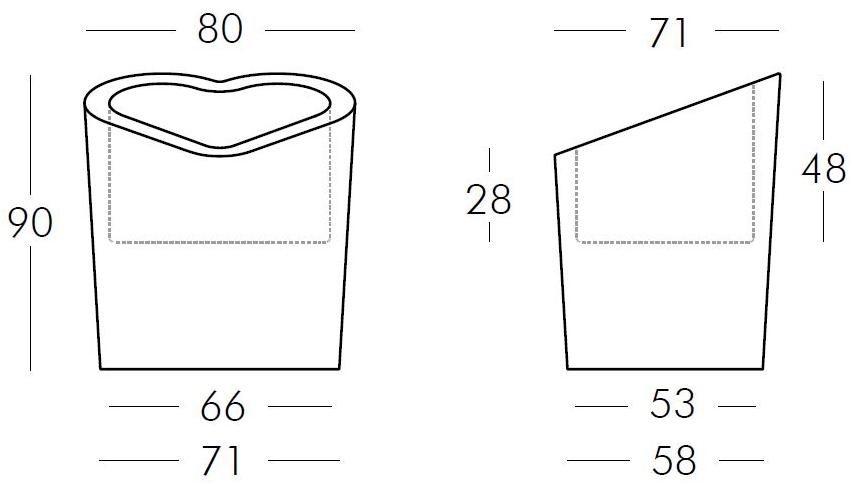 SLIDE Высокий садовый горшок из полиэтилена sun-id-1461748 - Вид №7