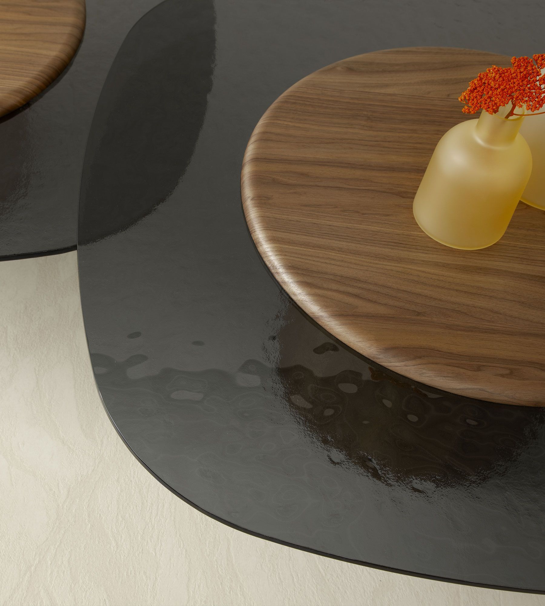 Журнальный столик из ореха и стекла для гостиной Morica Design Haute Couture ARCH-00065416 - Вид №5