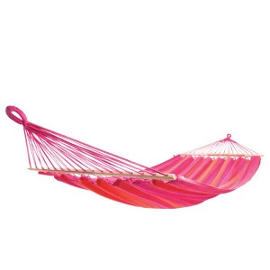 Подвесной гамак двухместный с перекладинами красный Flowers IMPEX  132263 Красный