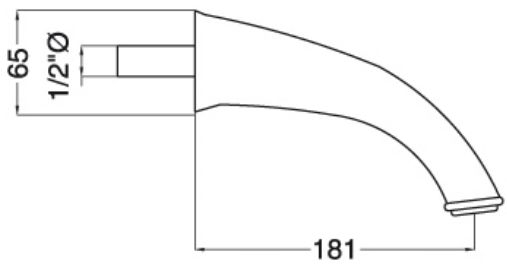 Излив MIGLIORE Ricambi ML.RIC-19313.BR, бронза  - Вид №1