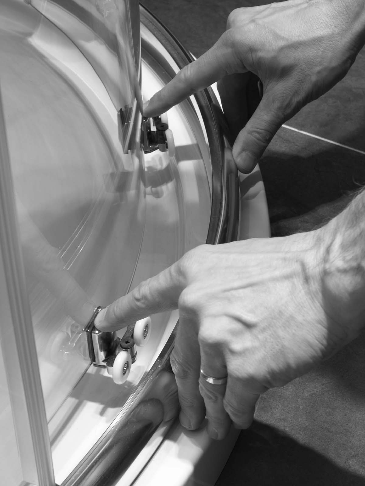 Дверь в нишу M68251P1H Merlyn 6 Series Хромированный  - Вид №2