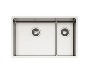 Раковина из нержавеющей стали с одной и половиной ванны