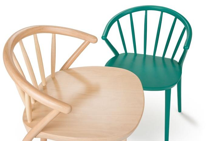 Paged Высокий деревянный табурет с подставкой для ног Sudoku H-9820 - Вид №1