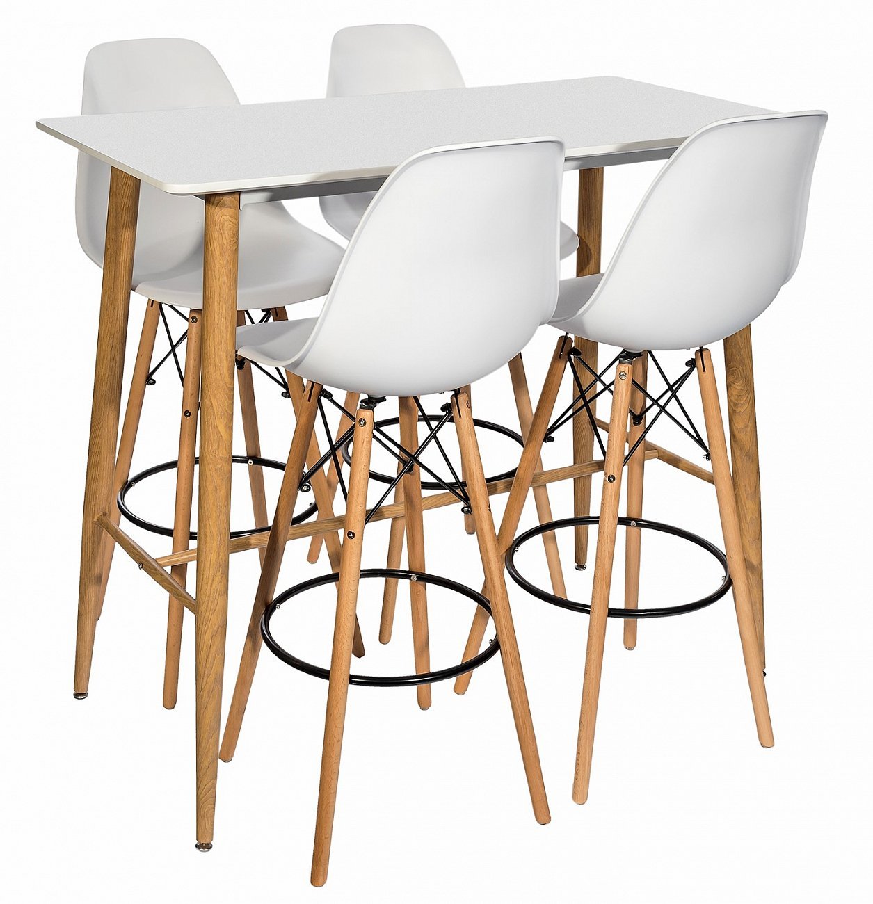 Барный стол белый 120х60 см Eames EAMES  00-3881920 Белый  - Вид №7