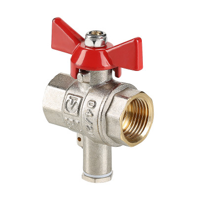 VT.247.N.06 Кран шаровой для подключения датчика температуры Valtec 1" 