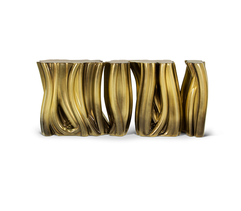 0-133 Монохромный золотой буфет Boca Do Lobo  - Вид №8