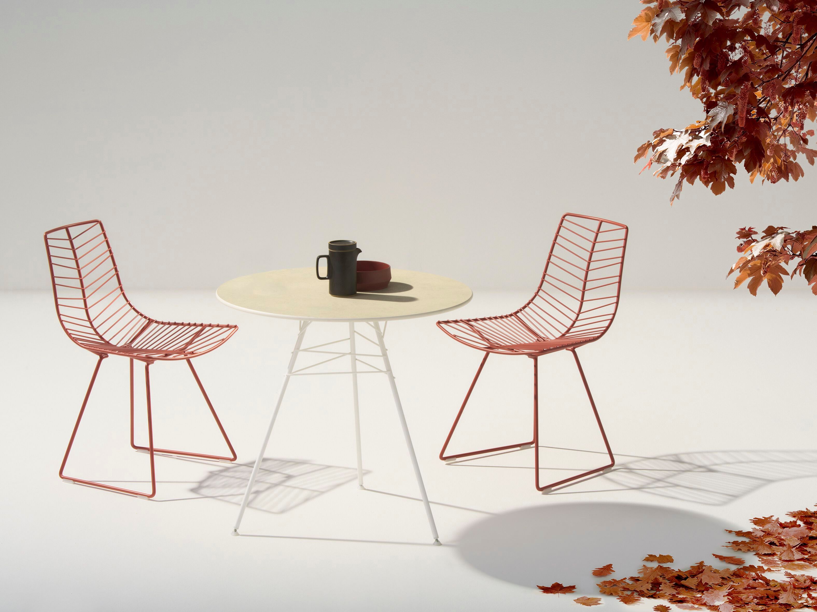 Стальной овальный садовый стол Arper ARCH-00063271 - Вид №2