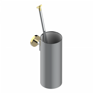 U2A-4720 Стакан настенный и щётка для унитаза Thg-paris Le 11 Хром/золото