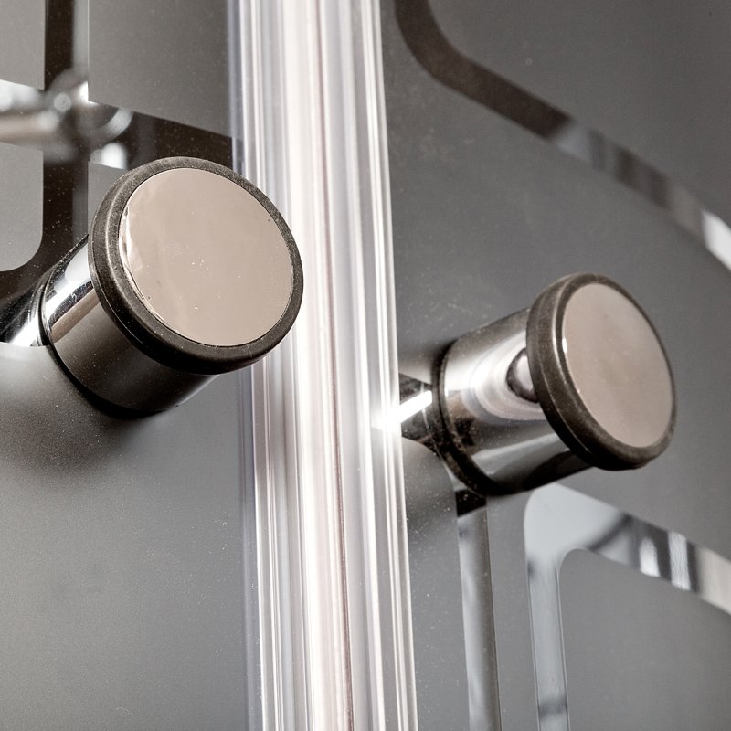 ЕМ1511 R N (без крыши) Душевая кабина DETO Серия EM BМ4590 с гм. и эл. BLACK - Вид №12