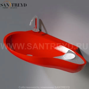 L235T0R1V4..125 Подвесная раковина настенная овальная A. e T. Italia SPOT