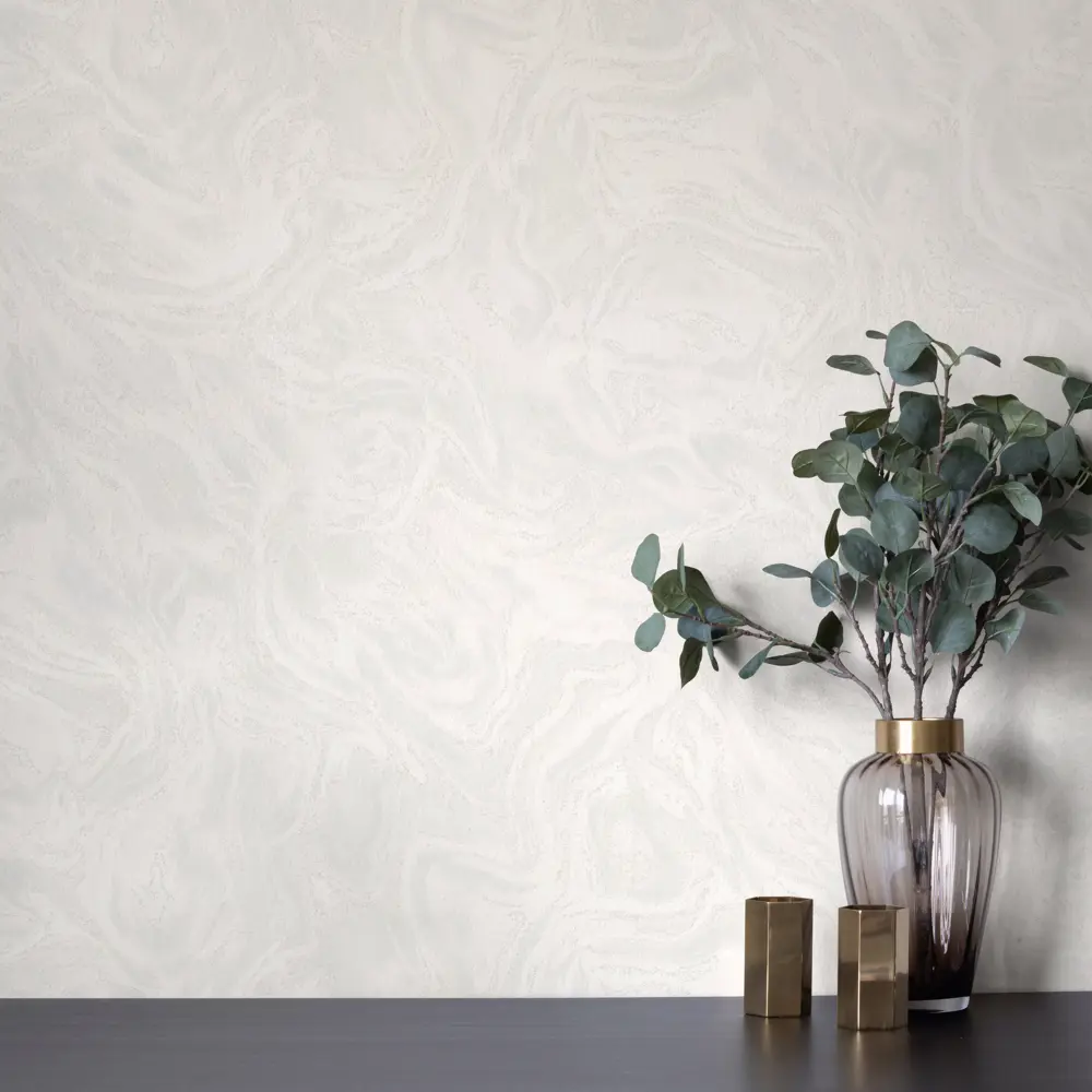 Обои флизелиновые Wallsecret Fluid белые 8818-21 STLM-2170937 - Вид №3