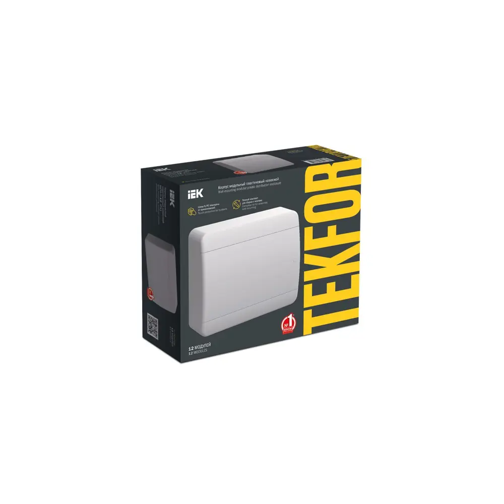 Щит распределительный навесной IEK ЩРН-П-12 12 модулей IP41 пластик цвет белый STLM-2089661 - Вид №1