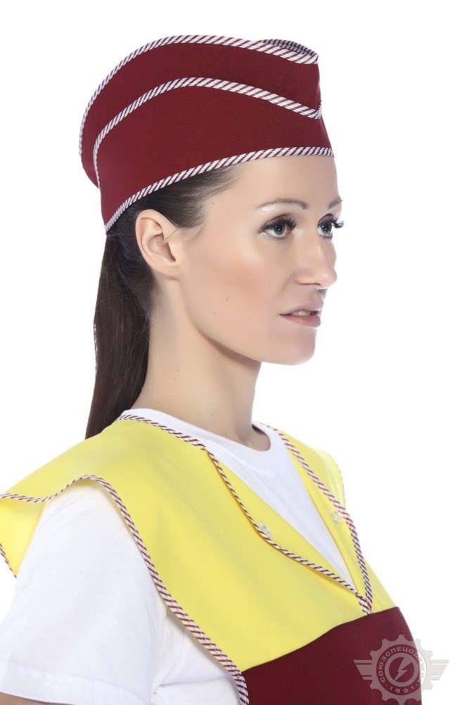 64413 Комплект "Людмила" бордо  Одежда для обслуживающего персонала  размер 56-62 Спецодежда  - Вид №10