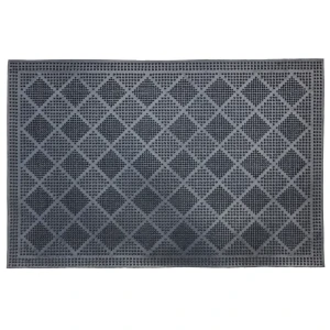 Коврик грязезащитный Mix Mat Rhomb 40x60 см резина цвет черный 89413975 STLM-2117589