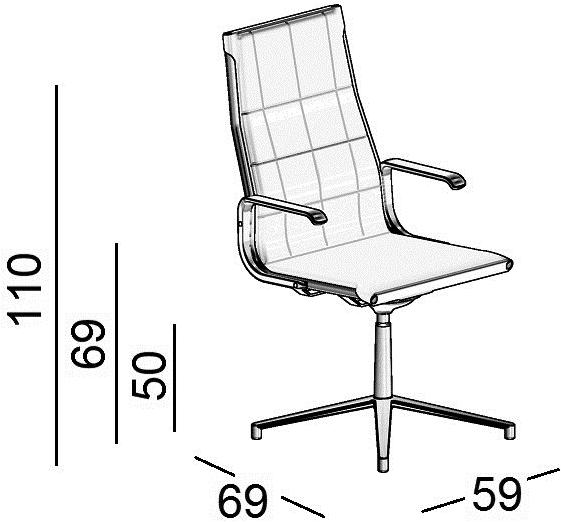 Luxy Стул тафтинговый на 4-х спицах с подлокотниками Taylord sun-id-1485711 - Вид №2