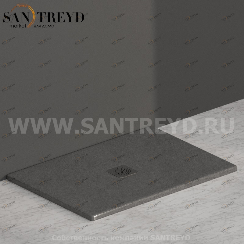 DT101PG Душевой поддон 100x70 керамический Globo Ceramica Globo DOCCIATRE