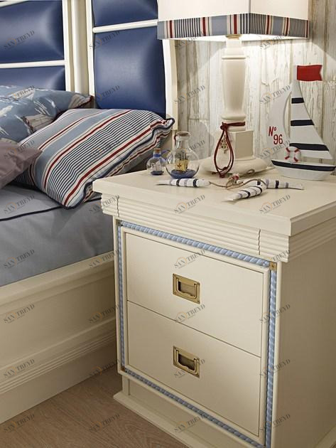 Caroti Лаковая прикроватная тумба с ящиками Cordage sun-id-1508459