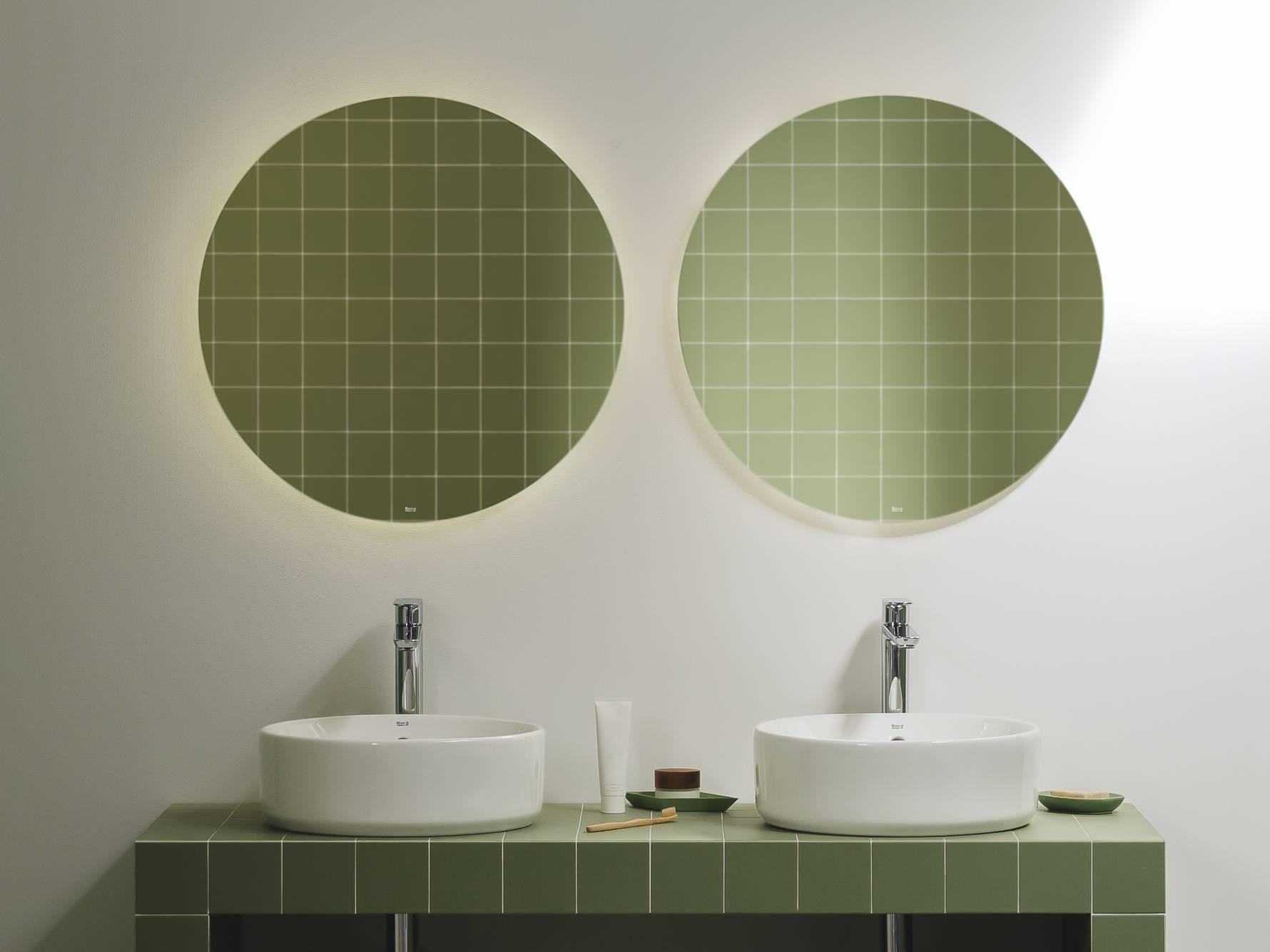 Фарфоровая столешница круглый умывальник Roca The Gap ARCH-00049651 - Вид №1