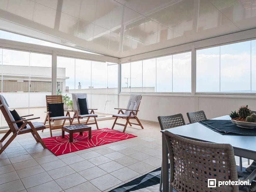 Навесная кровля с фиксированной крышей холодного разреза Protezioni ARCH-00108884 - Вид №2