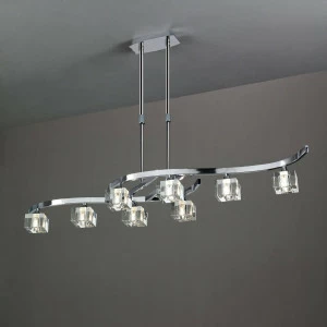 Подвесная люстра Mantra Cuadrax 0966 MANTRA ДИЗАЙНЕРСКИЕ, CUADRAX CHROME 055878 Хром