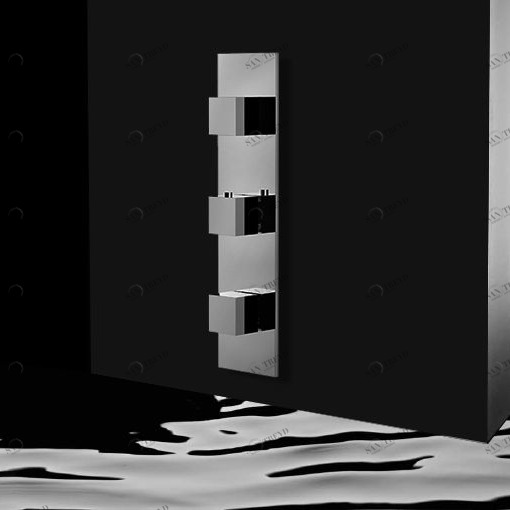 Смеситель термостатический настенный 7MODT2D1-EST Geda Nextage Mode скрытого монтажа 7MODT2D1EST