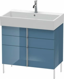 VA658704747 Тумбочка напольная Vero Air #VA6587 784 x 431 мм Каменно-синий глянцевый лак
