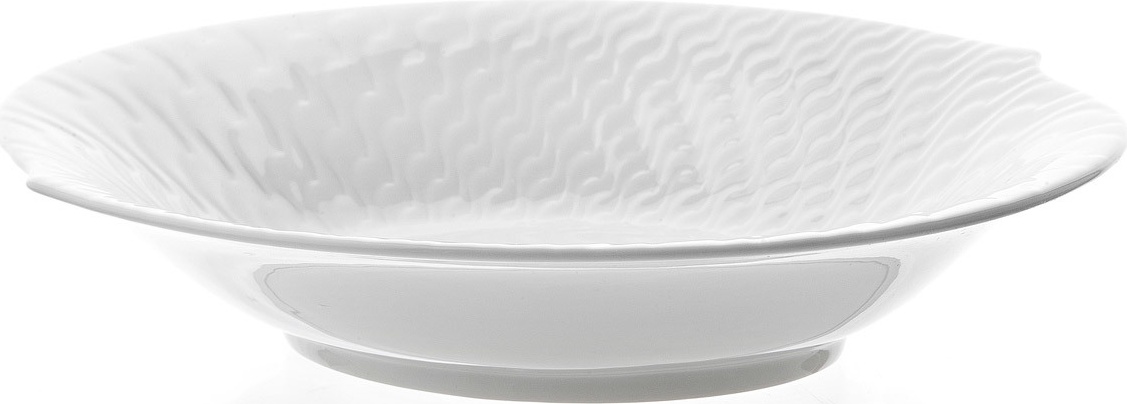 82101 Meissen Блюдо для гарнира овальное 18см "Игра волн, рельеф, белый" Фарфор 