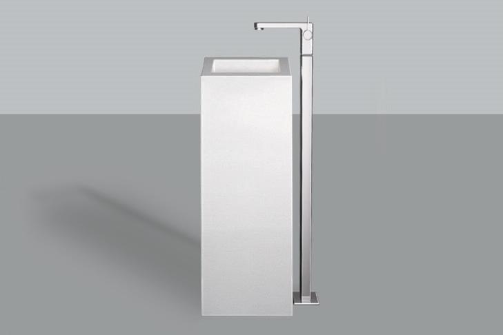 4802000401 Умывальник, wt.rx325qs, белая, противомикробное Alape серия Q 