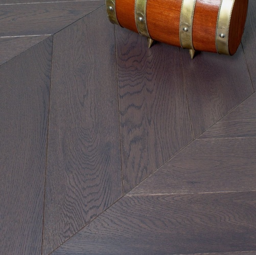 Паркет Ёлка Marco Ferutti Louvre Клауд Дуб Любая на выбор с брашью (Текстурированная) 585х125 мм 2600700100 - Вид №2