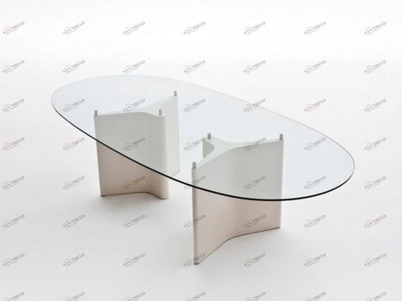 Segis Овальный стол из дерева и стекла sun-id-1490695