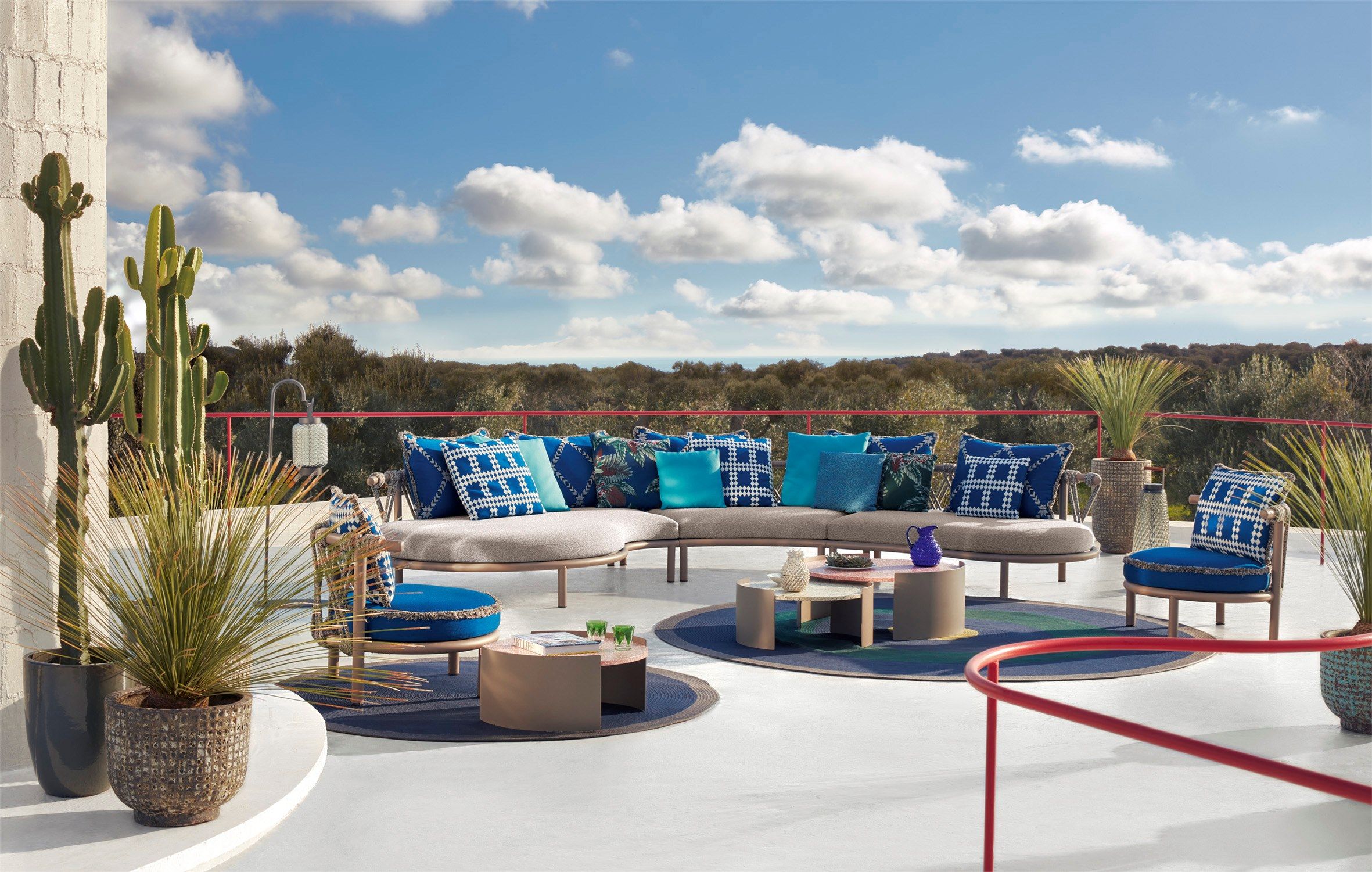 Модульный садовый диван CASSINA Trampoline ARCH-00122194 - Вид №3