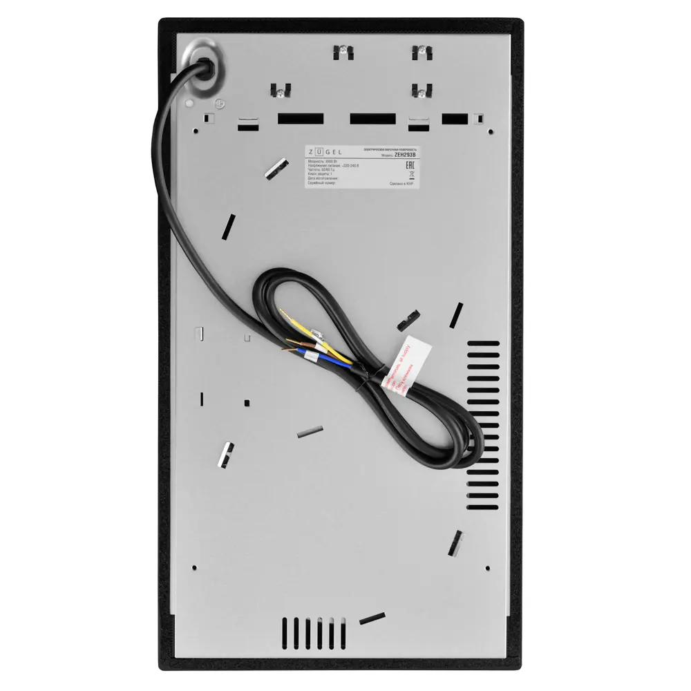 Стеклокерамическая варочная панель Zugel ZEH293B 29x5.2x52 см 2 конфорки цвет черный STLM-2109398 - Вид №4