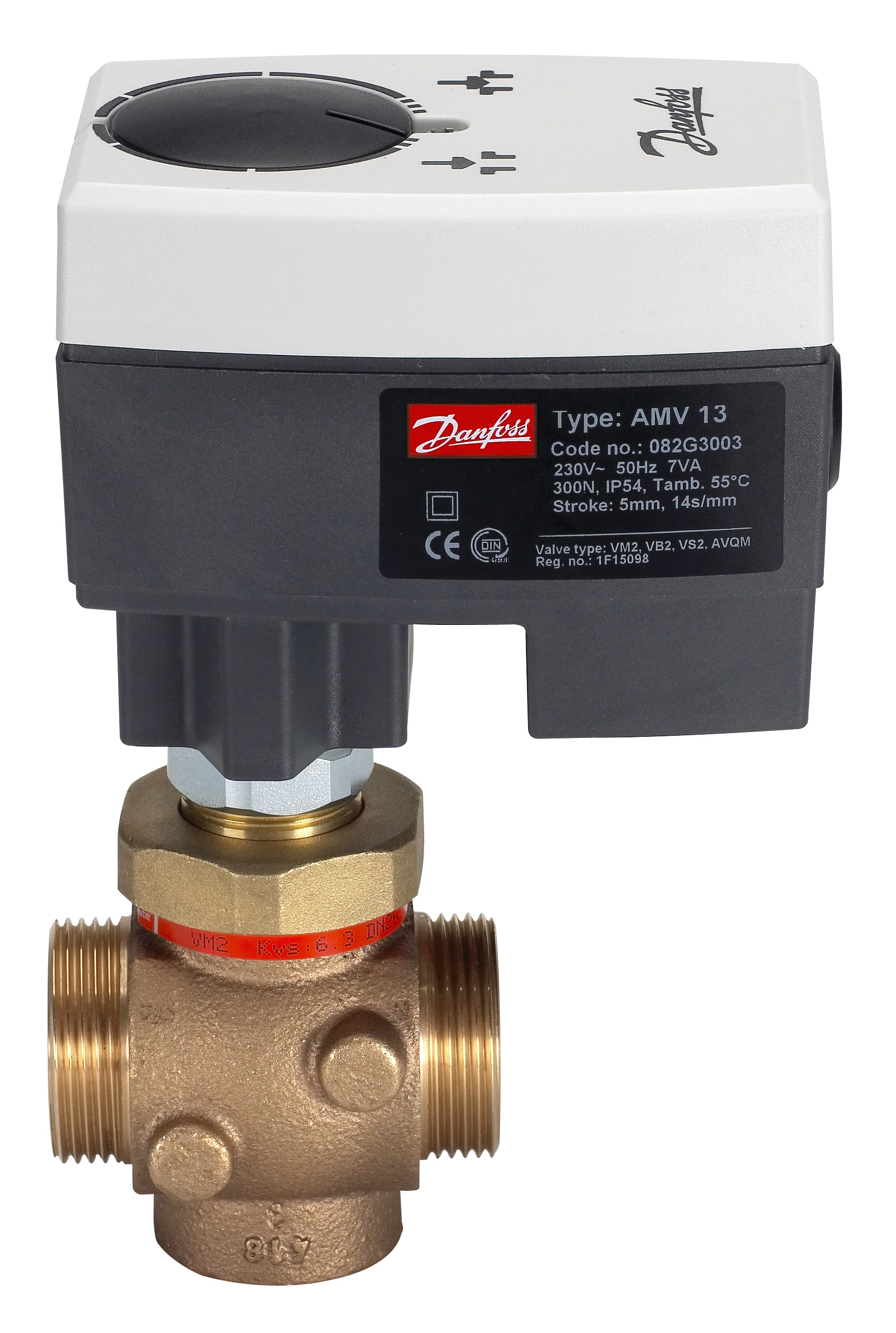 Danfoss Клапан регулирующий VM 2 с наружной резьбой Клапан регулирующий VM2 Ду 32/10 065B2018  - Вид №15