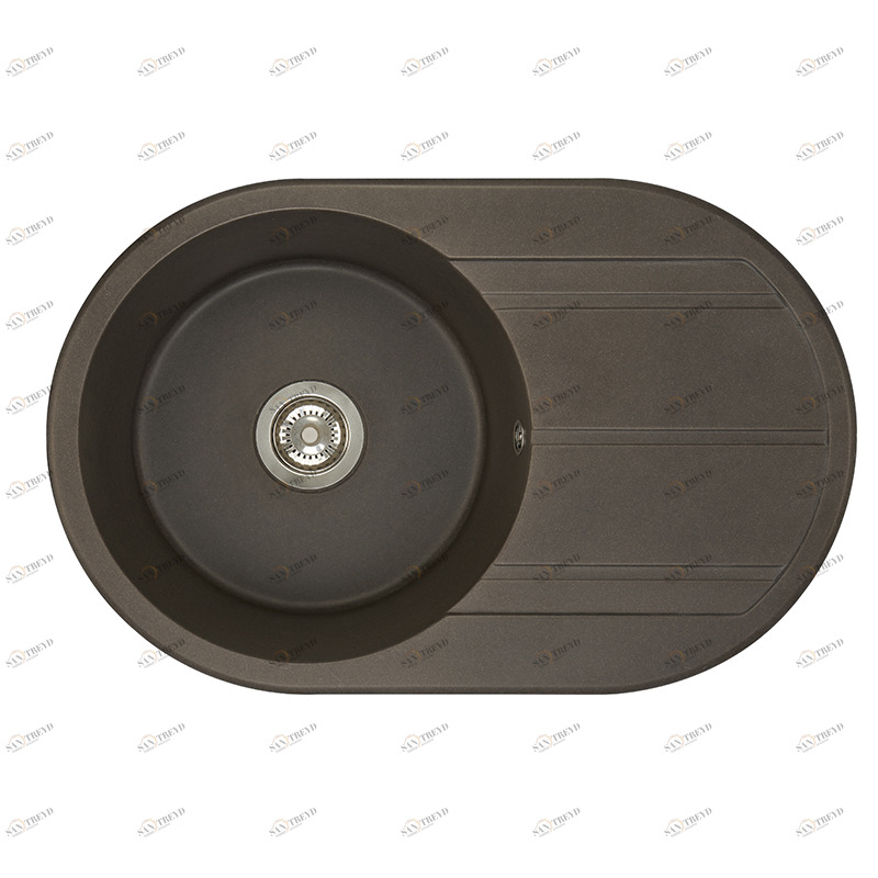 1A712932AI280 Мойка кухонная прямоугольная AQUATON АМИРА