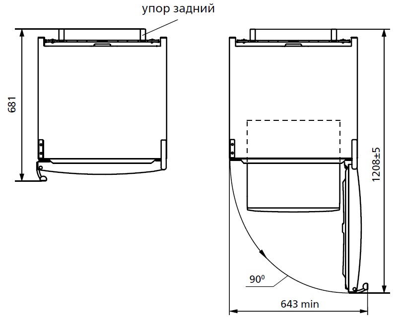 8121967 Холодильник с морозильником   ATLANT 4424-049-ND серебристый STDN-0016104 - Вид №7