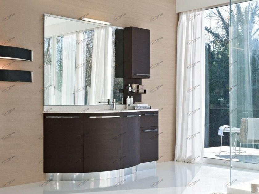 Ideagroup Тумба под умывальник венге с дверцами My fly evo sun-id-1366984