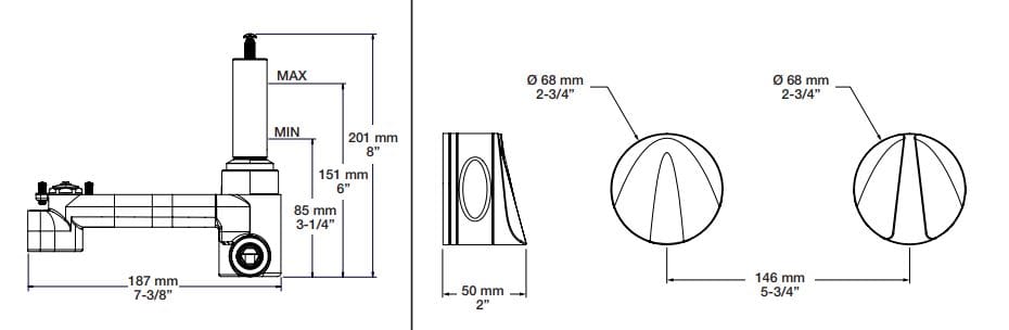 Термостатический набор для душа с душем BARIL Flora B47 ARCH-00076719 - Вид №2