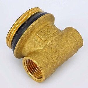 Концевик (тройник) для коллектора TIEMME 1/2"х1"1/4х3/8"