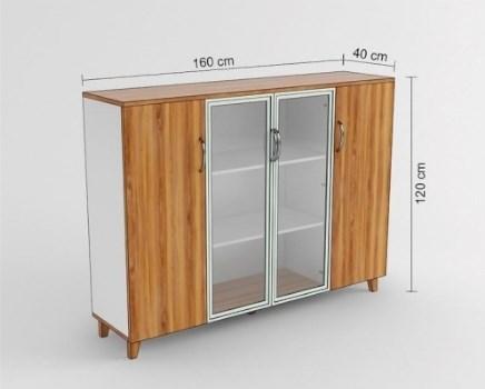 Arrediorg.it® Офисный шкаф из дерева с распашными дверцами Evolutio D206  - Вид №7