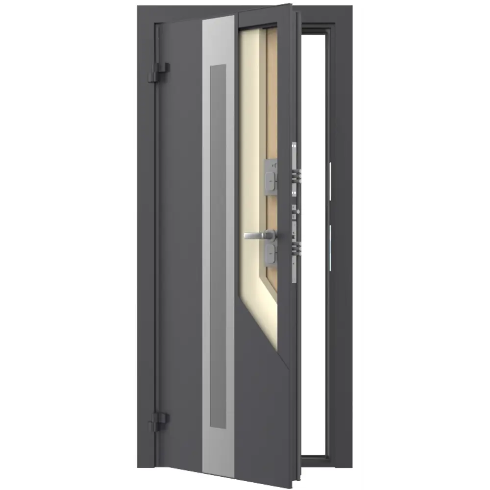 Дверь входная металлическая Термо 88x205 см левая калаб темное дерево DOORHAN STLM-2181523 - Вид №4