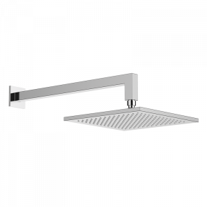 05027013 PREMIUM Площадь Inox Showerhead + Квадратный вооружить Бронированный Хром GRB MIXERS