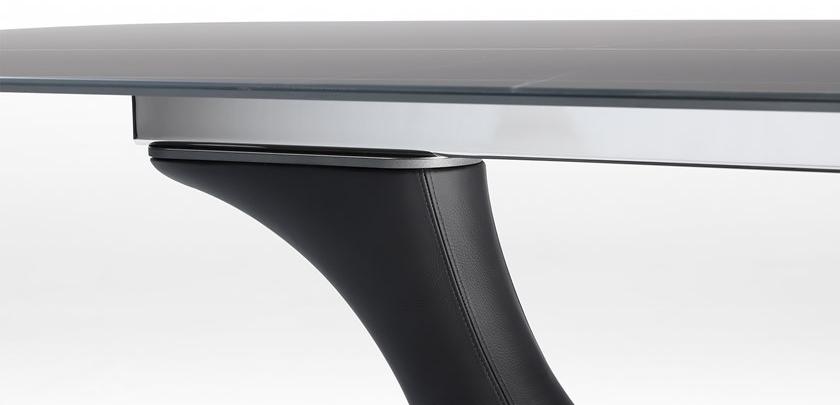 Reflex Раздвижной прямоугольный обеденный стол из стеклянного мрамора Archimede sun-id-1477635 - Вид №2