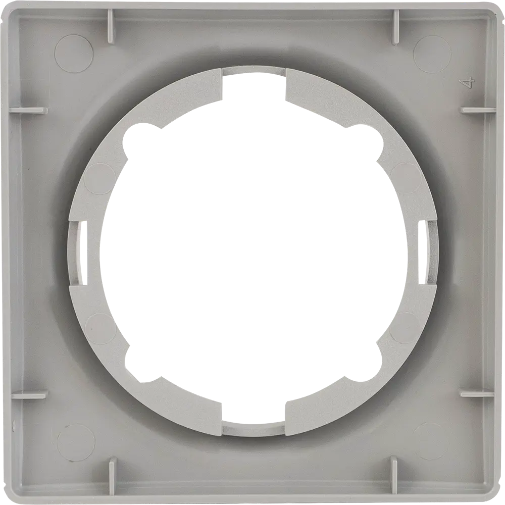 Рамка для розеток и выключателей Onekey Florence 1 пост, цвет серый ONEKEYELECTRO STLM-2193634 - Вид №3