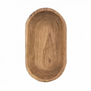 Деревянное блюдо овальное глубокое коричневое FUGA ECO WOOD 123598 Коричневый