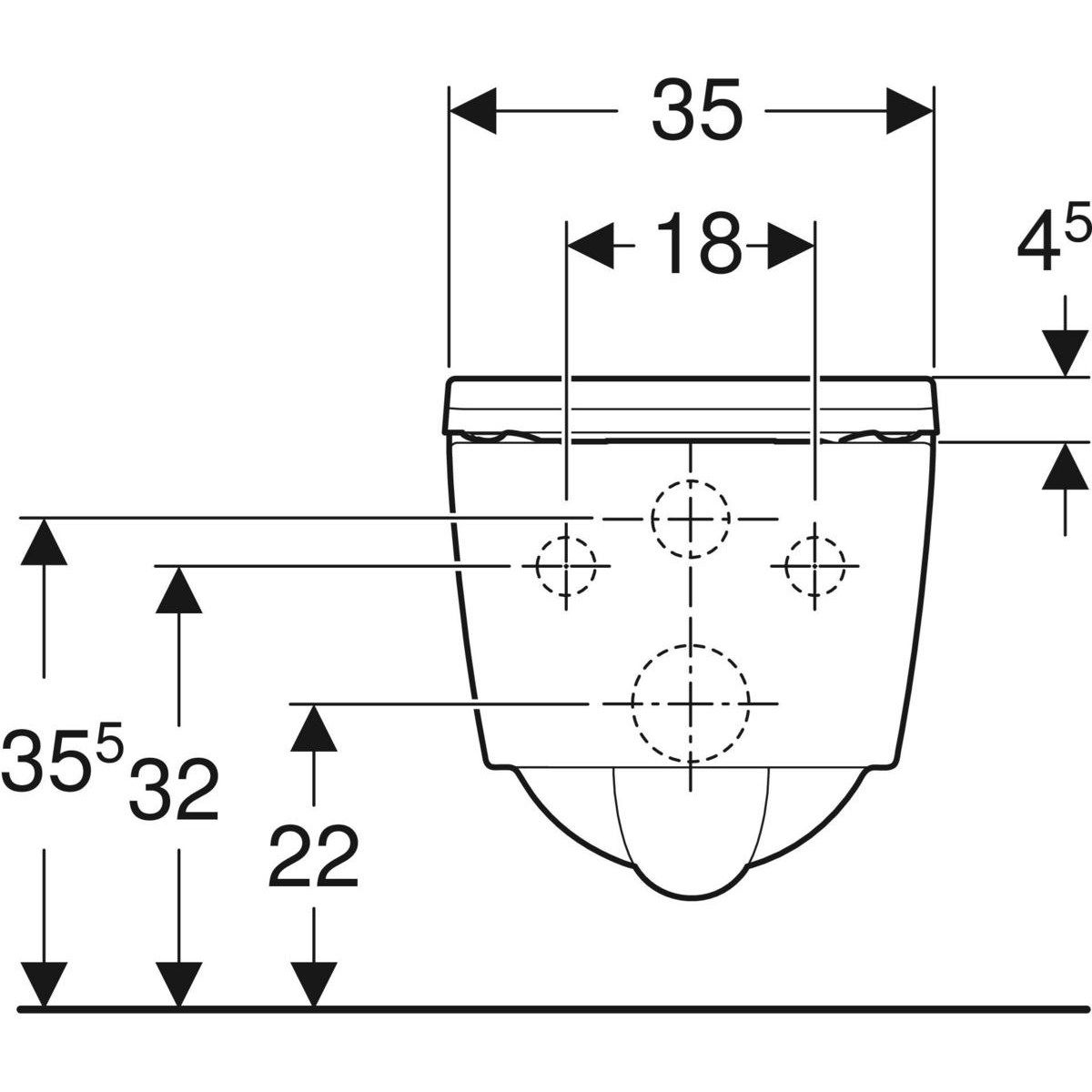 Подвесной туалет в витрине Geberit Xeno2 ARCH-00048702 - Вид №3