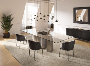 Прямоугольный Хрустальный стол